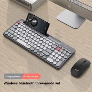 Клавиатуры Bluetooth беспроводная клавиатура портативная тройка Threemode