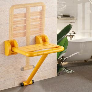 Banyo Koltuğu Modern ve Basit Banyo Dışkısı Uygun Katlanır Duş Sandalye Kalınlaştırılmış Çelik Boru Banyo Sandalye Aydınlık Görünür