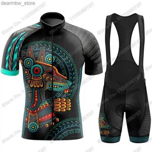 Jersey de ciclismo Sets 2024 México Xoloitzcuint Jersey de ciclismo de cachorro Defina o mexicano Hairss Cloth Cycling Rousht Road Bike Camise