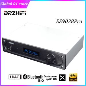 Connettori BRZHIFI Decodificatore bilanciato Audio DAC ES9038PRO DSD512 PCM 32 bit 384kHz Amanero USB Bluetooth 5.0 SBC LDAC Decodifica RCA XLR Output