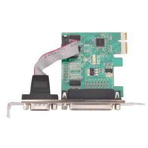 Cards RS232 RS232 PORT SERIAL COM DB25 PORTA PARALLED LPT para PCIE PCI Express Adaptador Conversor WCH382L CHIP