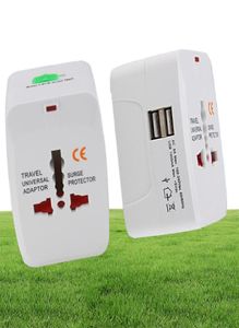 Hepsi Bir Evrensel Uluslararası Fiş Adaptörü 2 USB Port World Travel AC Güç Şarj Cihazı Adaptörü AU UK UK AB Dönüştürücü Fişi G1737574