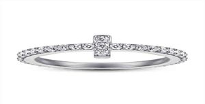 Mücevher S925 STERLING Gümüş Tfamily Halkası Kadınlar için Japonya ve Güney Kore 9571116 ile dolu basit tshaped işaret parmağı