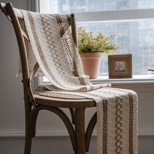 1 adet masa koşucusu Shabby Chic Düğün Tema Mağazası ve Yıkama Vintage Dayanıklı Aile Partisi Ülke için Harika Dayanıklı