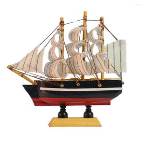 Декоративные фигурки модели корабль деревянные модели парусная лодка декор яхта морские дома