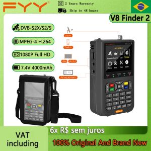 Finder GTMedia V8 Finder 2 Grey Satellite Signal Finder DVBS/S2/S2X Digital 1080p HD H.264 VS ST5150 V8 Finder Pro WS6933 WS6980