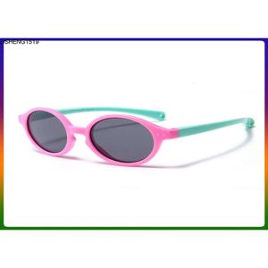 Гибкие поляризованные детские солнцезащитные очки круглые красочные детские детские малыш