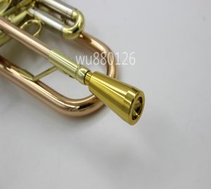Yeni Varış 1 PCS Trompet Ağızlık Metal Malzeme Gümüş Kaplama Altın Yüzey Trompet Enstrüman Aksesuarlar Nozul No 7c 5C 3C2621493
