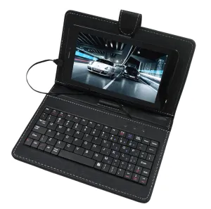 Tastaturen 10 Zoll Micro USB Typec Keyboard Leder Cover Hülle Fit Tablet PC Ebook Casual Solid Resistenz 9,7 Zoll Russische Tastatur CAE