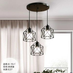 Люстры Nordic Restaurant Chandelier Industrial Style Retro Creative Personality Bar Barroom Parrom