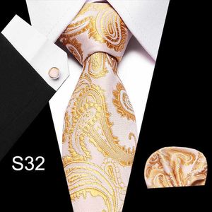 Boyun bağları boyun bağları Ücretsiz nakliye erkek bağları set ipek siyah beyaz gümüş flroal boyun kravat mendil manşetleri düğün iş hediyesi barrywang 5944 y240325