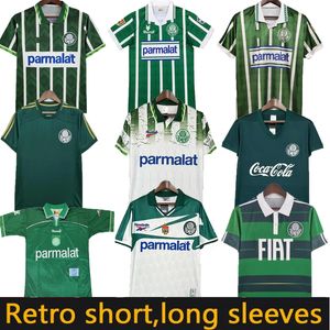 Palmeiras futbol forması retro ev yeşil uzakta beyaz r carlos edmundo zinho rivaldo evair 1999 1997 1996 1994 1992 1980 futbol gömlek 93 94 95 96 97 98 99 Tops