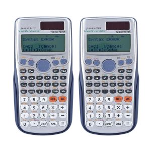 Калькуляторы 2PCS FX991ESPLUS Оригинальный калькулятор 417 Функции учащихся компьютерной школы офисные графики финансовые поставки финансовые поставки
