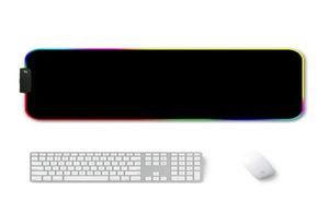 Gaming Mouse Pad RGB Светодиодный светильник красочный крупный геймер Mousepad Keyboard Pad Безлигационная настольная настольная мыша MICE 7 Colors для ПК Laptop7341132