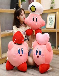 Игра Kirby Adventure Kirby Plush Toy Chef Chef Strawberry Style Soft Coll Fucked Animals Toys for Kids Birthday Gift Home Decor7583017
