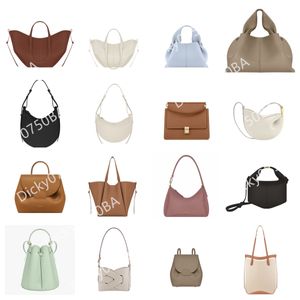 Polen cyme tote çanta tasarımcı çantası yarım ay alt koltuklu lüks totes ayna kalitesi ikili taşıma seçenekleri kadınlar kanatlı tasarım kovası fransız zarafet yamaç çanta