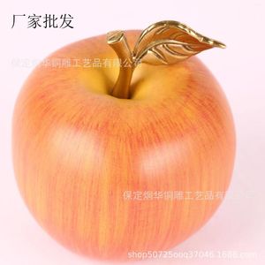 Dekoratif figürin pirinç büyük miktarlarda bakır elma ve el sanatları için düşük fiyatlar yapmak