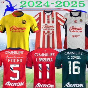 S-4XL Liga MX Club 2024 2025 Chivas de Guadalajara Futbol Formaları Chicharito Club America A.Vega 24 25 Futbol Gömlek S-4XL