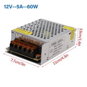 Переключение питания трансформатор AC110V 220V в DC 5V 12V 24V 2A 3A 4A 5A 100 Вт 150 Вт Адаптер источника питания для светодиодной полосы