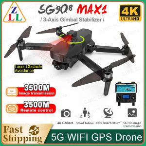 Drone Zll SG908 Max / SG908 Pro GPS Drone 4K Profesional 3axis Gimbal HD Kamera 5G WiFi Dron 3km RC Helikopter Vs SG906