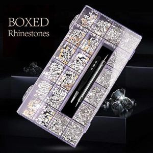 Çıkartma Kiti Tırnak Sanatı Charms Crystal Rhinestones Tırnaklar için 3D Tırnak Sanat Dekorasyonları Aksesuarlar Diy Takı Tırnak Parçaları Taşlar Taşları