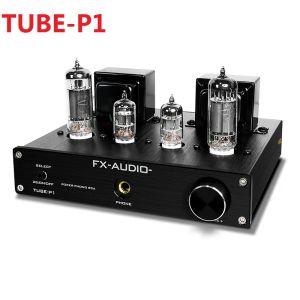 Amplifikatörler 2020 FXAUDIO Yeni Tubep1 Tek Uçlu Elektronik Tüp 6J1+6P1 Masaüstü Güç Amplifikatörü/6.35mm Kulaklık Ses Amplifikatörü 2.5W*2