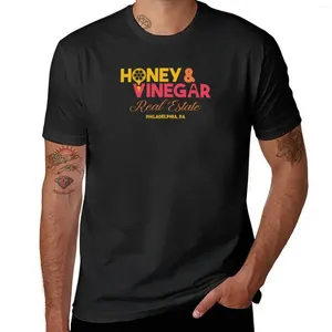 Polos masculinos Honey Vinagre Real Estate Camise