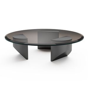 Северные творческие прозрачные кофейные столики круглый стеклянный клин стол