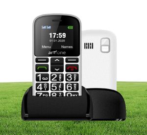 Artfone CS188 Yaşlı Yükseltilmiş GSM Cep Telefonu için Büyük Düğme Cep Telefonu SOS Düğmesi ile Konuşma Numarası 1400mAh Battery1399062