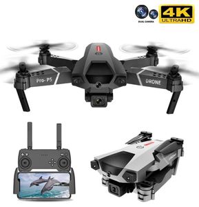 P5 Drone 4K Câmera dupla Câmera Profissional Pogra Aerial Pografia Infravermelha Evitar Quadcopter RC Helicóptero Toys Prop57343700