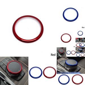 Neue rote Aluminiumauto -Center -Konsole Idrive Multimedia Controller Knob Ring für - 1 2 3 4 5 6 7 Serie x3 x4 x5 x6