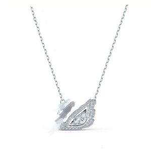 Ожерелья новая модная женская бриллиантовая колье из золотого лебедя дизайнерское ожерелье в стиле алмаза Дизайнерское колье эмоциональное подарки для женщин, чтобы выразить свою любовь