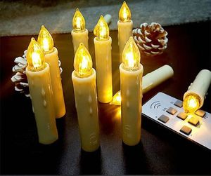 Набор из 10 дистанционных управляемых wtimer Flomeless Window Candle Bandle Actatue Overmance Store Taper Light Wclip Suctic Cup Ricmas 240412