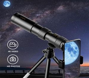 4K 10300x40 Монокулярный телескоп Compact altractable HD -Zoom Monocular Binoculars Light Night Vision Hunting Camping247V1332407