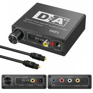 Конвертер 32192 кГц Hifi DAC AMP Digital в аналоговый аудио преобразователь RCA 3,5 мм Усилитель для наушников Toslink Optical Coaxial Output DAC DAC DAC DAC DAC DAC DAC