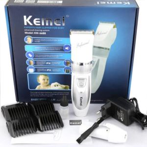 Makas Kemei KM6688 Elektrikli Saç Döşeme Berber Makas Kısmi Saç Tıraş Ticaret Jilet Şarj Edilebilir Titanyum Bıçağı Kesme Makinesi