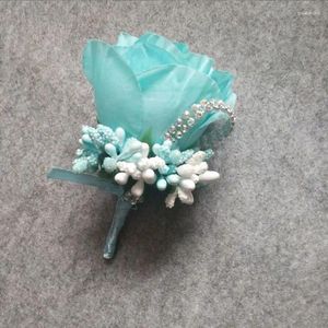 Broches 1 peça feita de casamento artesanal boutonniere noivo corroomsman corsage