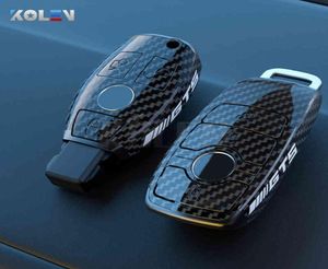 ABS Carbon Fiber Style Car Key Cover Shell FoB для Mercedes A B C E S Class W204 W205 W212 W213 W176 GLC CLA AMG W1771363861