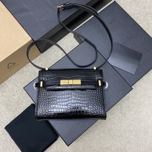 Flip Manhattan Stick Bag Office Женский дизайнерский дизайнерский пакет Crossbody Classic Crocodile Material Материал женский кожаный сцепление 10а верхняя ручная строчка ручной работы