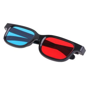 Cornice nera rossa blu ciano anaglyph 3d occhiali universali 02mm per il gioco del cinema dvd5382091