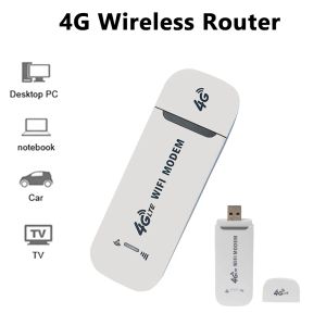 Gadgets 4G LTE USB WiFi Yönlendirici 150Mbps Modem Çubuk Taşınabilir Kablosuz WiFi Adaptör 4G Kart Yönlendirici Dizüstü bilgisayar için ev ofis iPhone