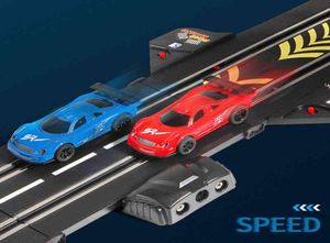 Diecast Model S 1 43 RC Demiryolu Aksesuarları Oyuncak Elektrikli Yarış Track Aracı Çift Savaş Speedway Profisyon Yuvası Araba Devresi R2238732