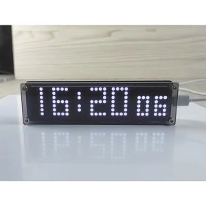 WiFi Saat ESP8266 Ağ Zaman Servisi Dijital Ekran LED Dot Matrix Saat Kırmızı Mavi Yeşil Beyaz Elektronik Saat