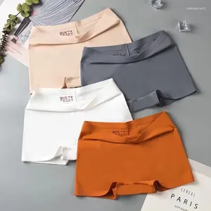 Kadın Panties Dikişsiz Kadın Boyshorts Boksörler Pamuk Kasık Yüksek Rise Tangas Ladies Güvenlik Pantolon İnce iç çamaşırı iç çamaşırı m-xl