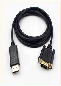 18m Displayport - VGA Dönüştürücü Kablolar Adaptörü DP Erkek 1080p MacBook HDTV A103131812