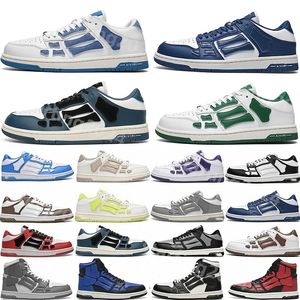 Дизайнер баскетбола Skel Top Low Shoes Athletic Shoes Skelet Bones Runner Женщины мужчина обувь кроссовки подлинные кожаные кружевы