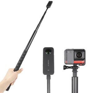 Insta360 Insta 360 x3 / One X2 / One RS / R / GO 2 için Insta360 Görünmez Selfie Stick için Sticks 1/4 Vida GoPro DJI Aksiyon Aksesuarları