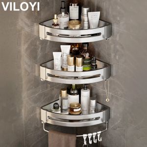 Shaves Viloyi Banheiro Shees Shees Montado sem perfuração Espaço de alumínio Caddy Caddy Storage Storage Multilayer Kitchen Organizer Rack