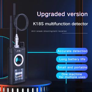 Sistemler Yükseltilmiş Versiyon K18s Çok İşlevli Anti Dedektör Kamerası GSM Audio Bulucu GPS Sinyal Lens Bulucu İzleyici Detecting Finder Radio S