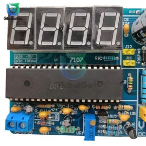 7107 DC5V Digital AC/DC Voltmeter Kit DIY Электронный набор модуль 35MA Red Display Spering Suite